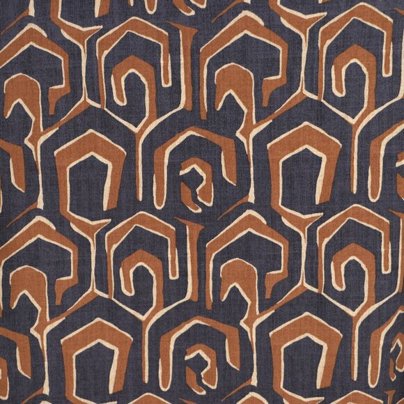 J. MCLAUGHLIN Betty Shirt Lyford Jersey Stretch Geo Print Brown Black Size XL - Picture 8 of 8